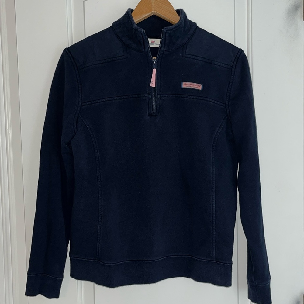 Vineyards Vines Navy Half Zip Shep Shirt
